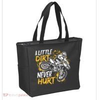 Motocross Dirt Bike A Little Dirt Never Hurt Tote Bag thumb 2