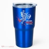 Motocross Dirt Bike When In Doubt Throttle It Out Gift Dirtbike Gift Tumbler thumb 0