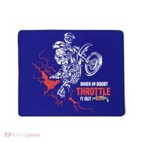 Motocross Dirt Bike When In Doubt Throttle It Out Gift Dirtbike Gift Mousepad thumb 0