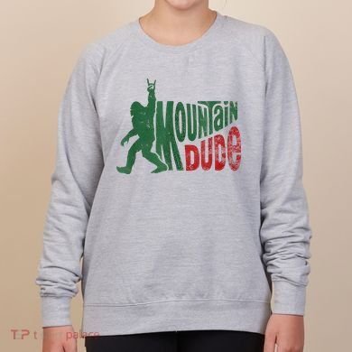 Mountain Dude Bigfoot Sasquatch Rock On Women's Sweatshirt