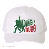 Mountain Dude Bigfoot Sasquatch Rock On Yupoong Adult 5-Panel Trucker Hat thumb 0