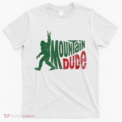Mountain Dude Bigfoot Sasquatch Rock On T-Shirt