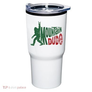 Mountain Dude Bigfoot Sasquatch Rock On Tumbler