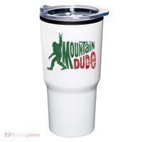 Mountain Dude Bigfoot Sasquatch Rock On Tumbler thumb 0