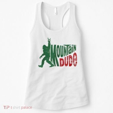 Mountain Dude Bigfoot Sasquatch Rock On Women's Tank Top