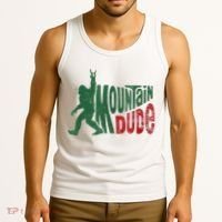 Mountain Dude Bigfoot Sasquatch Rock On Tank Top thumb 3
