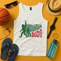 Mountain Dude Bigfoot Sasquatch Rock On Tank Top thumb 4