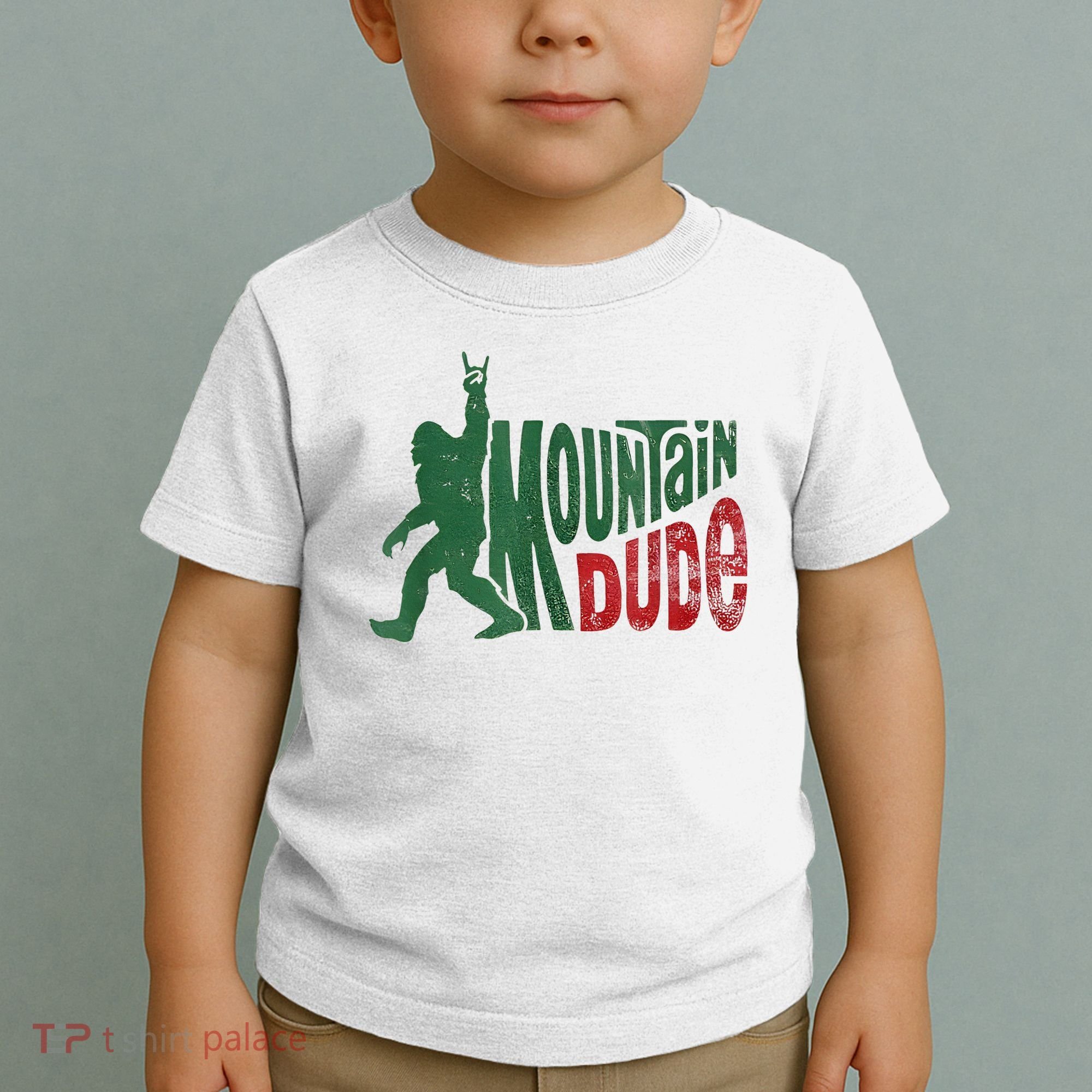 Mountain Dude Bigfoot Sasquatch Rock On Toddler T-Shirt