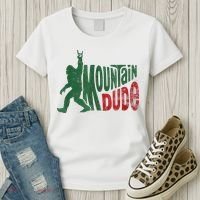 Mountain Dude Bigfoot Sasquatch Rock On Women's T-Shirt thumb 3