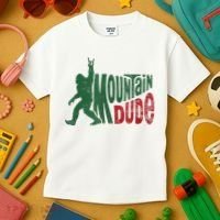Mountain Dude Bigfoot Sasquatch Rock On Kids T-Shirt thumb 3
