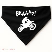 Motocross Dirt Bike Braaap Gift USA-Made Doggie Bandana thumb 0