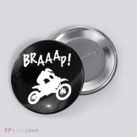 Motocross Dirt Bike Braaap Gift Button thumb 0