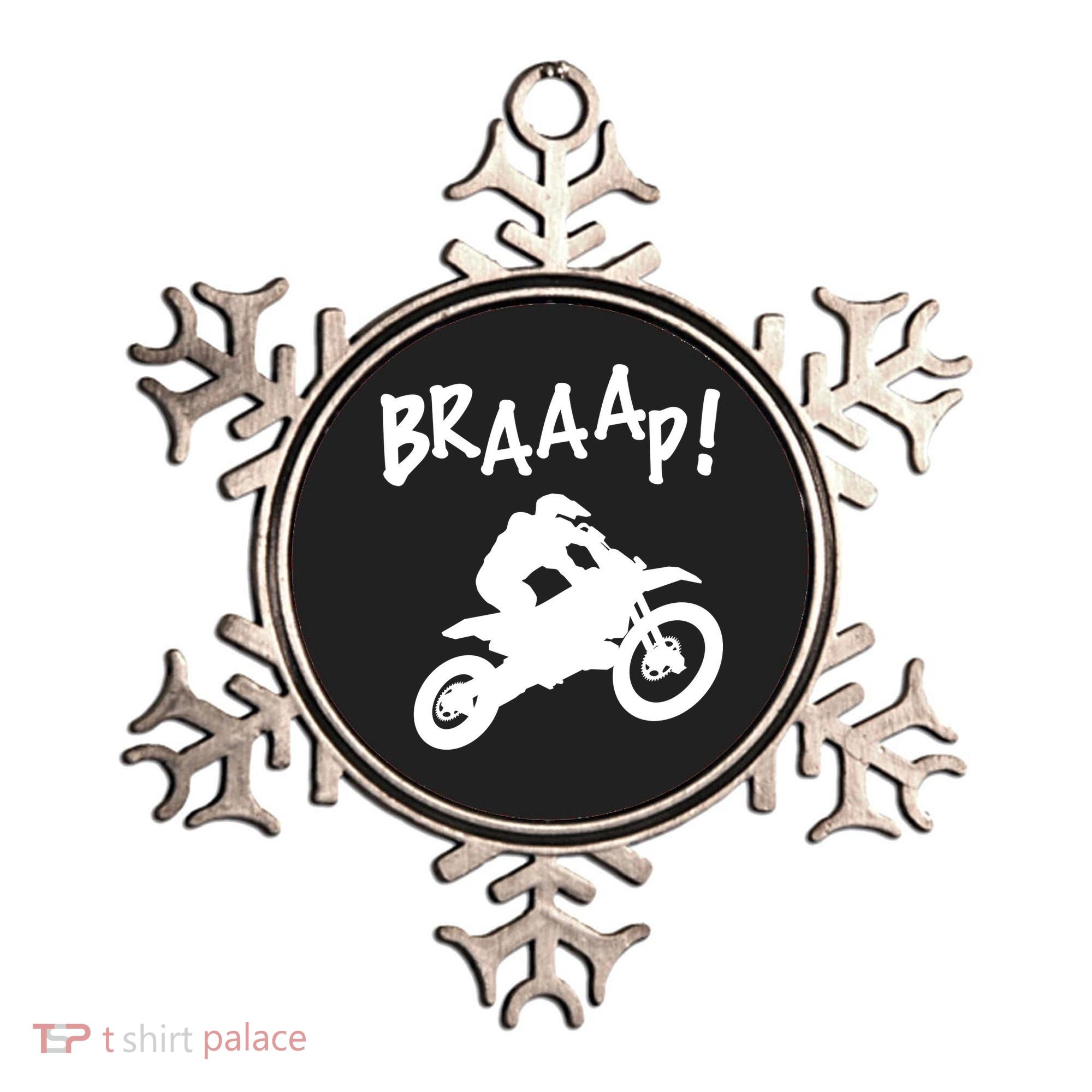 Motocross Dirt Bike Braaap Gift Ornament