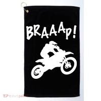 Motocross Dirt Bike Braaap Gift Golf Towel thumb 0