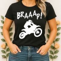 Motocross Dirt Bike Braaap Gift Women's T-Shirt thumb 2