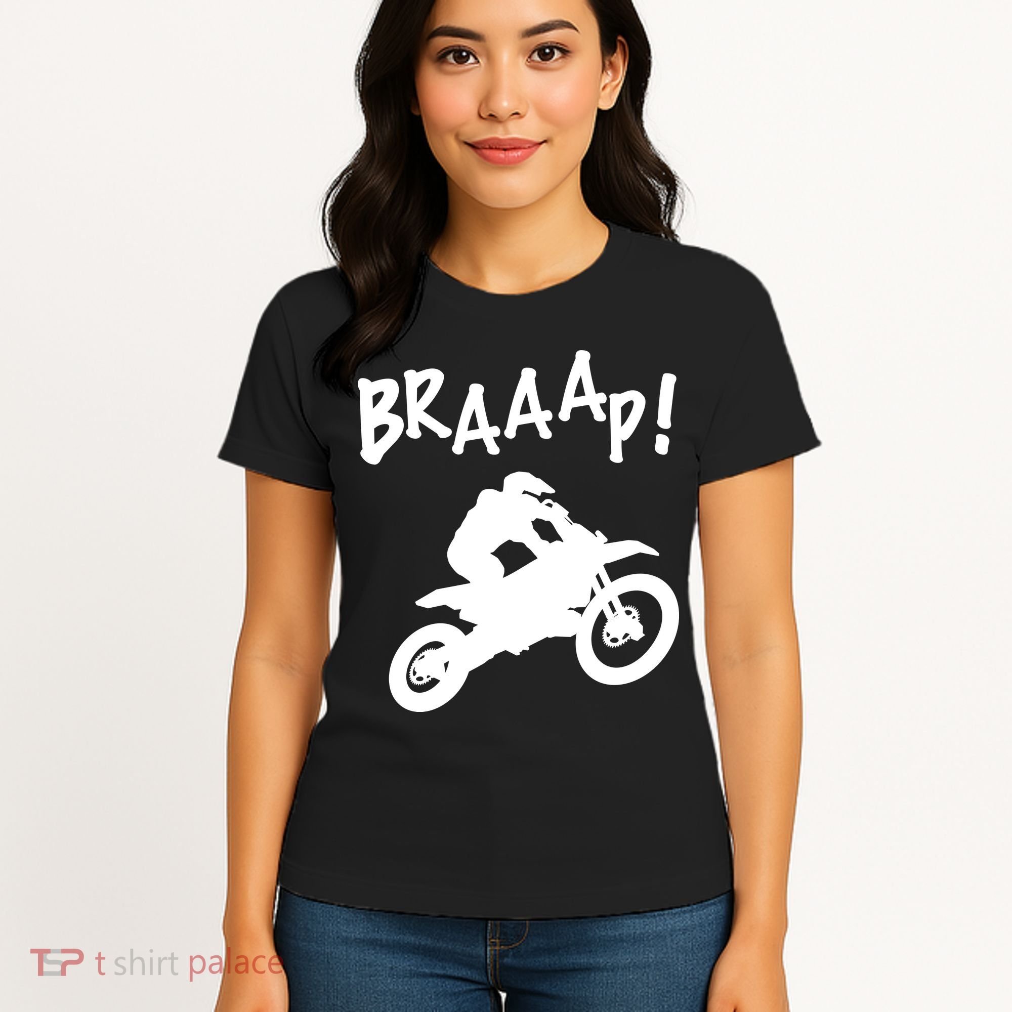 Motocross Dirt Bike Braaap Gift Women's T-Shirt