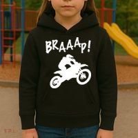 Motocross Dirt Bike Braaap Gift Kids Hoodie thumb 3