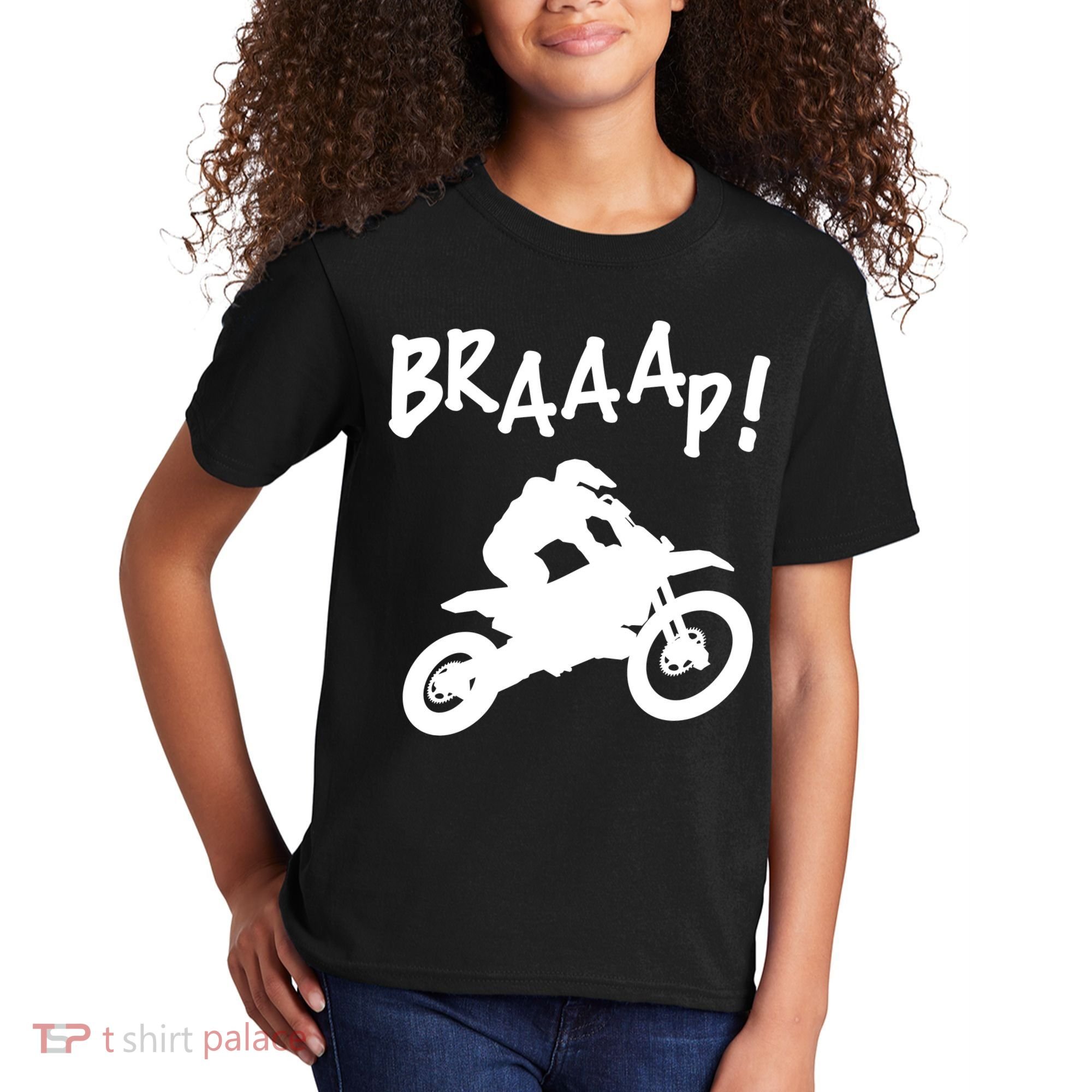 Motocross Dirt Bike Braaap Gift Kids T-Shirt