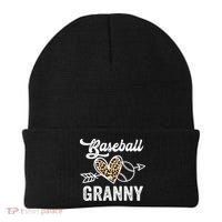Mothers Day Baseball Granny Leopard Gift Beanie thumb 0