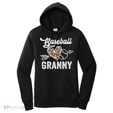Mothers Day Baseball Granny Leopard Gift Women's Hoodie