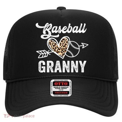 Mothers Day Baseball Granny Leopard Gift Hat