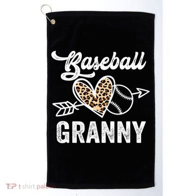Mothers Day Baseball Granny Leopard Gift Golf Towel