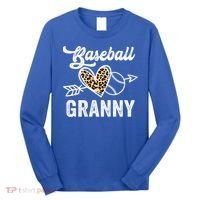 Mothers Day Baseball Granny Leopard Gift Long Sleeve Shirt thumb 0