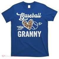 Mothers Day Baseball Granny Leopard Gift T-Shirt thumb 0
