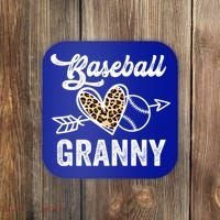 Mothers Day Baseball Granny Leopard Gift Coaster thumb 0