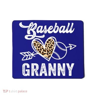 Mothers Day Baseball Granny Leopard Gift Mousepad