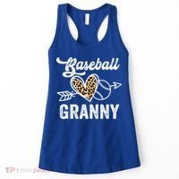 Mothers Day Baseball Granny Leopard Gift Women's Tank Top thumb 0
