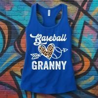 Mothers Day Baseball Granny Leopard Gift Women's Tank Top thumb 3