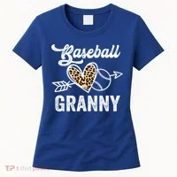 Mothers Day Baseball Granny Leopard Gift Women's T-Shirt thumb 0