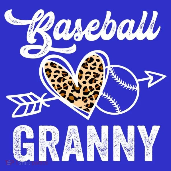Mothers Day Baseball Granny Leopard Gift Women's T-Shirt