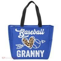 Mothers Day Baseball Granny Leopard Gift Tote Bag thumb 0