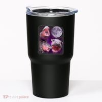 Moo Deng Bouncy Pig In Thai Picture Howling Under The Moon Tumbler thumb 0
