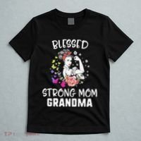 MotherS Day Blessed Strong Mom Grandma Strong Women Gift T-Shirt thumb 5