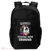 MotherS Day Blessed Strong Mom Grandma Strong Women Gift Backpack thumb 0