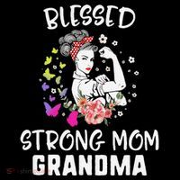 MotherS Day Blessed Strong Mom Grandma Strong Women Gift Coffee Mug thumb 5
