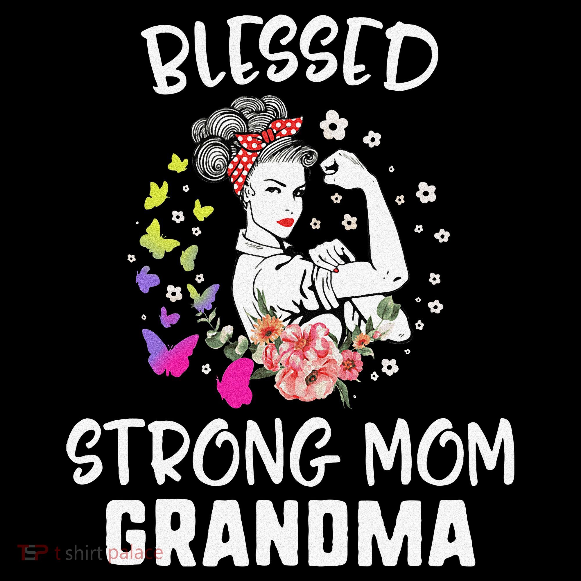 MotherS Day Blessed Strong Mom Grandma Strong Women Gift Coffee Mug