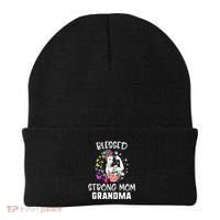 MotherS Day Blessed Strong Mom Grandma Strong Women Gift Beanie thumb 0