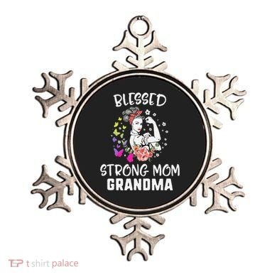 MotherS Day Blessed Strong Mom Grandma Strong Women Gift Ornament