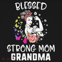 MotherS Day Blessed Strong Mom Grandma Strong Women Gift Ornament thumb 1