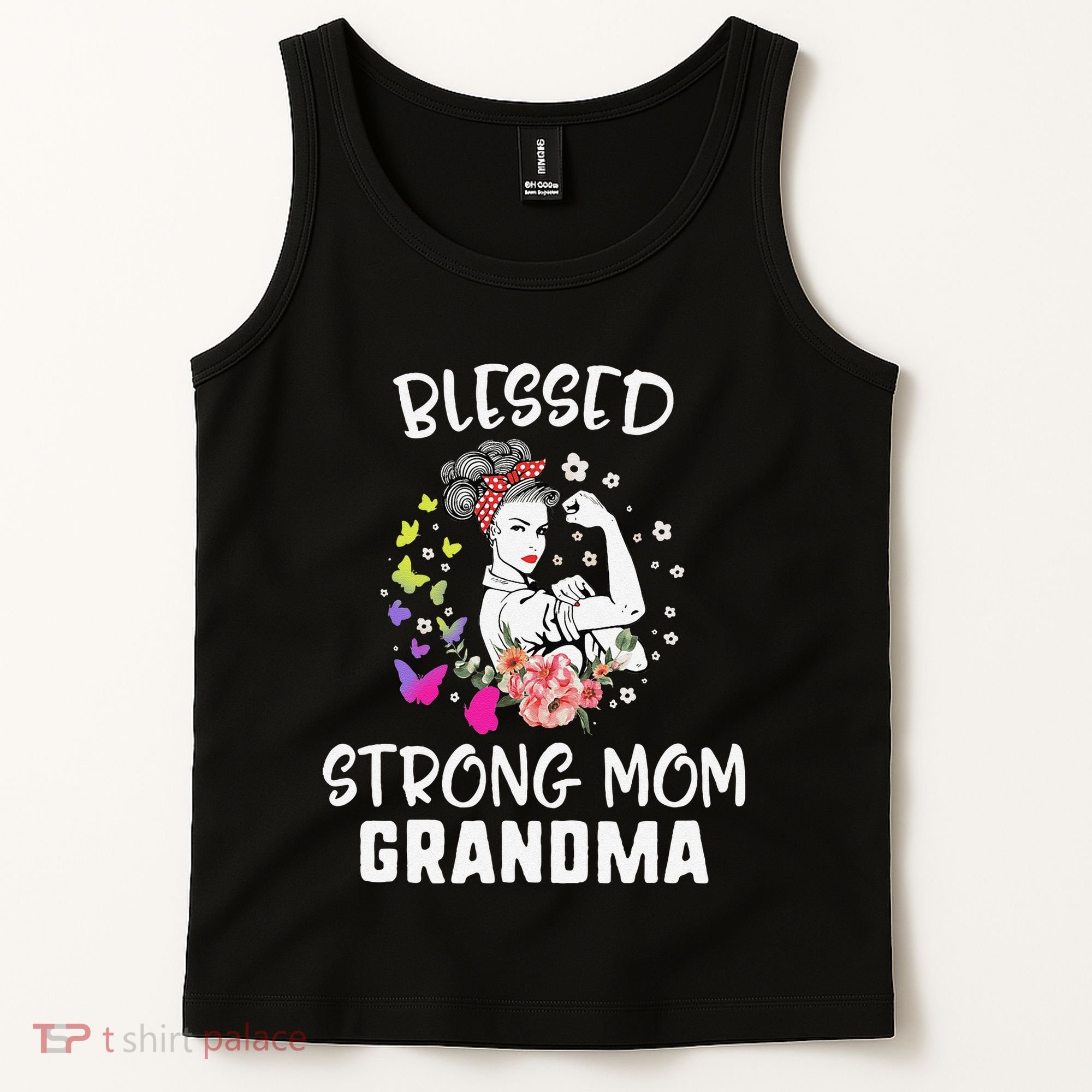 MotherS Day Blessed Strong Mom Grandma Strong Women Gift Tank Top