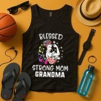 MotherS Day Blessed Strong Mom Grandma Strong Women Gift Tank Top thumb 4