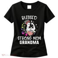 MotherS Day Blessed Strong Mom Grandma Strong Women Gift Women's T-Shirt thumb 0