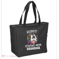 MotherS Day Blessed Strong Mom Grandma Strong Women Gift Tote Bag thumb 2