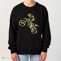Motocross Dirt Bike Racing Camo Camouflage Women's Sweatshirt thumb 0