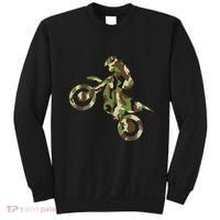 Motocross Dirt Bike Racing Camo Camouflage Sweatshirt thumb 0