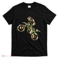 Motocross Dirt Bike Racing Camo Camouflage T-Shirt thumb 0
